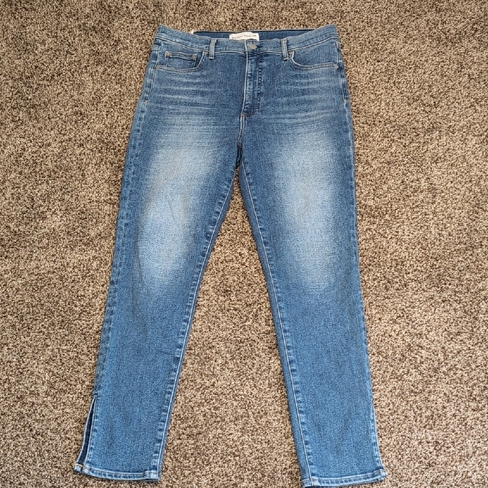 Denim Forum The Lola High Rise Skinny Stretchy Size 32x29